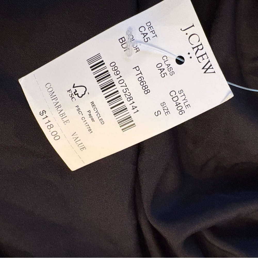 J. Crew Black and Blue Floral Pleated Midi Skirt - Picture 5 of 7